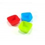 Big Chef Formine Quadrate in Silicone Colori Assortiti 3 pz