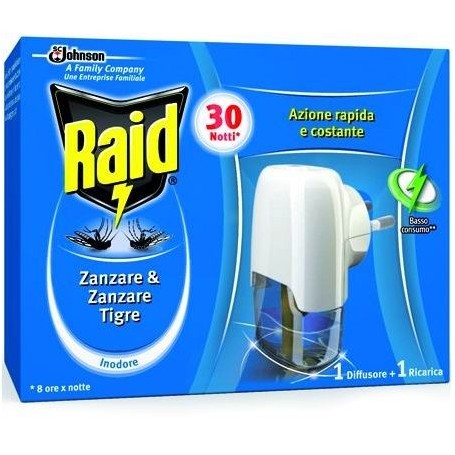 Raid diffusore + ricarica insetticida liquido