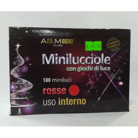 180 miniluci rosso con 8 giochi luce