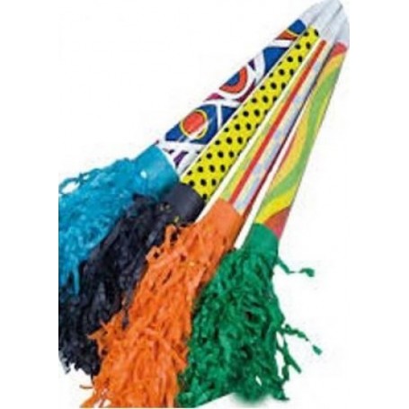 Trombetta Carnevale colorata, lunghezza 25cm