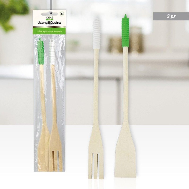 Set utensili da cucina in legno Idea's Home 2pz