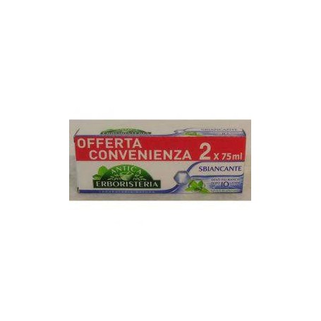 Dent. Sbiancante Antica erboristeria 2x75 ml