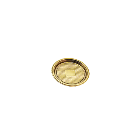 Vassoio Glitter oro 9cm da 100pz