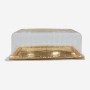 Coperchio vassoio rett.Oro Prestige 14,5*30 65pz