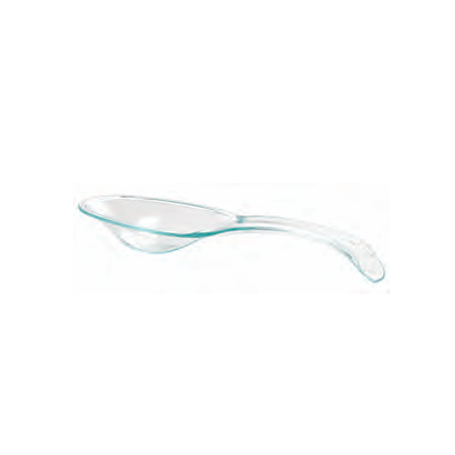 Cucchiaio horeca verde/trasp. 100pz