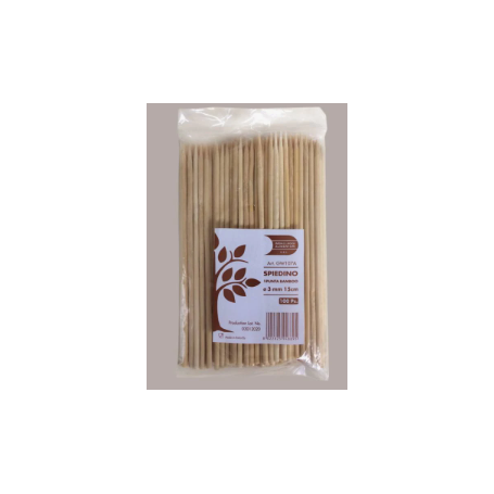 Spiedino bamboo 1 punta 15cm 100pz