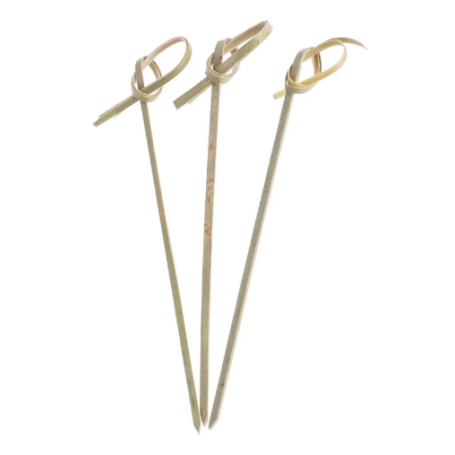 Spiedo bamboo c/nodo 12cm 100pz
