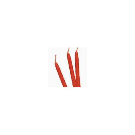 Candeline in cera Rosso da 100pz