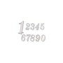 Numero Filo Oro - 7 100pz