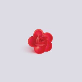 Rosellina rossa con foglie, confezione da 200 pezzi