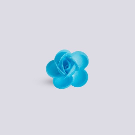 Rosellina azzurro c/foglie da 200pz