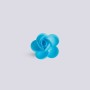 Rosellina azzurro c/foglie da 200pz