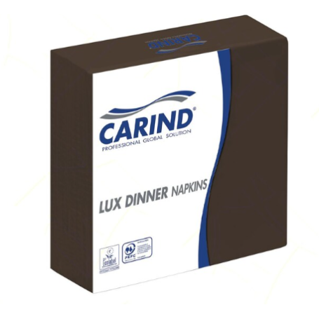 Carind Tovaglioli Marrone doppiovelo 38x38 40pz