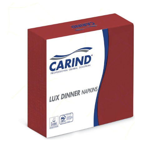 Carind Tovaglioli Bordeaux doppiovelo 38x38 40pz