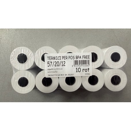 Rotolo termico 57x20 10rotoli