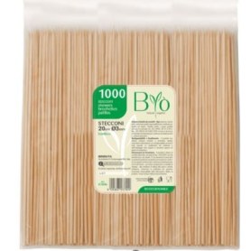 Brenta Spiedini Bambù 20 cm Ø 3 mm – 1000 Pezzi